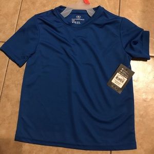 New Athletic works dri-works blue boys shirt 4/5